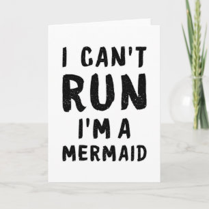 Mermaids Girl Mermaid Sea Art Funny Birthday Gift Card