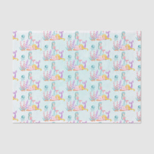 Mermaids & Jellyfish Under the Sea Watercolor Tissue Paper