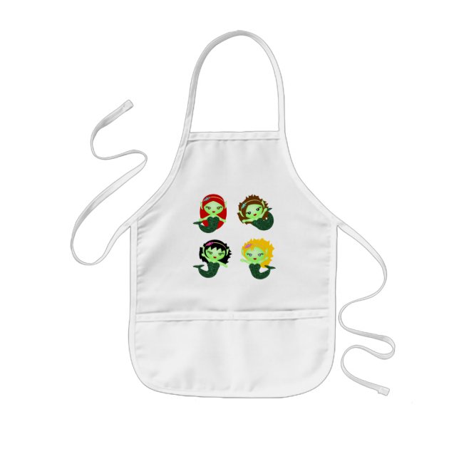 Mermaids Kids Apron (Front)