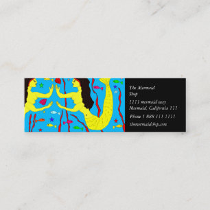 mermaids mini business card