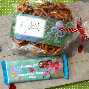 Mermaids & Octopus Favour & Candy Bar Wrapper