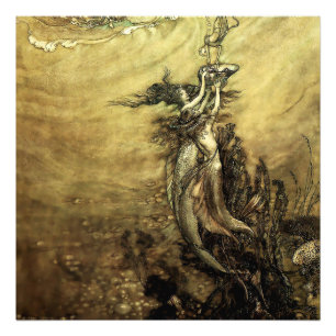 “Mermaids of the Rhine” by Arthur Rackham Photo Print