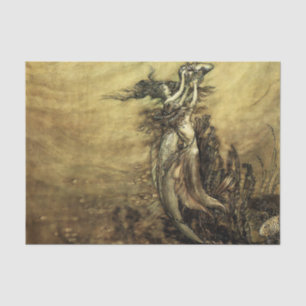 “Mermaids of the Rhine” by Arthur Rackham Tissue Paper