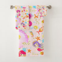 Mermaids Peach Pink
