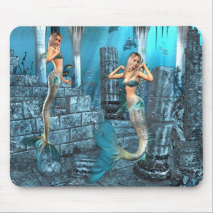 Mermaids Playground Mouse Mat