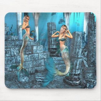 Mermaids Playground Mouse Mat