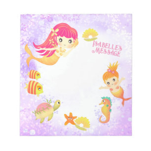 Mermaids Purple Notepad