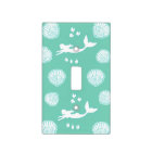 Mermaids & Seashells Teal Light Switch Cover