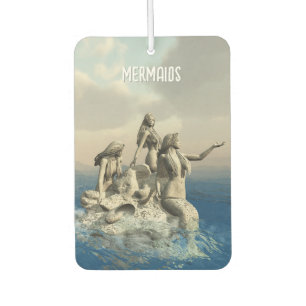 Mermaids statue. Customised Car Air Freshener