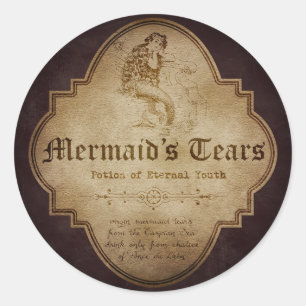 Mermaid's Tears Apothecary Classic Round Sticker