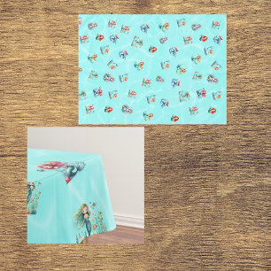 Mermaids Theme Kids Birthday Party Tablecloth
