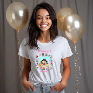 Mermaids Theme Kids Photo Birthday Party Mummy Tri-Blend Shirt