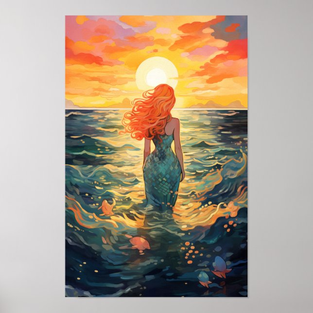 Mermaids Through Artistic Imagery #1 Poster (Front)