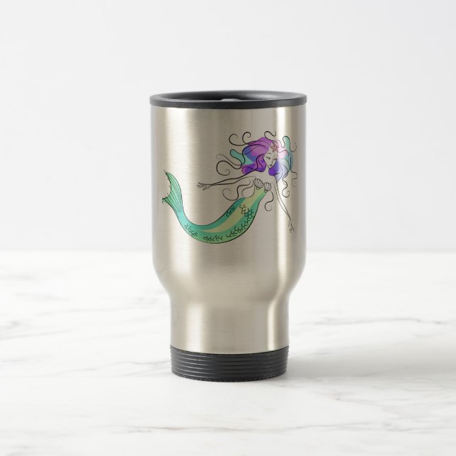 Mermaid's Travel Mug (Center)