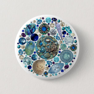 Mermaid's Treasure 1 6 Cm Round Badge