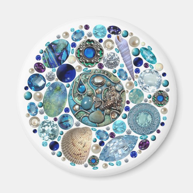 Mermaid's Treasure 1 Magnet (Front)