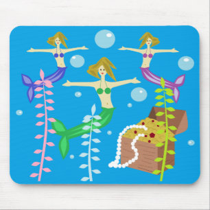 Mermaids' Treasure Mouse Mat