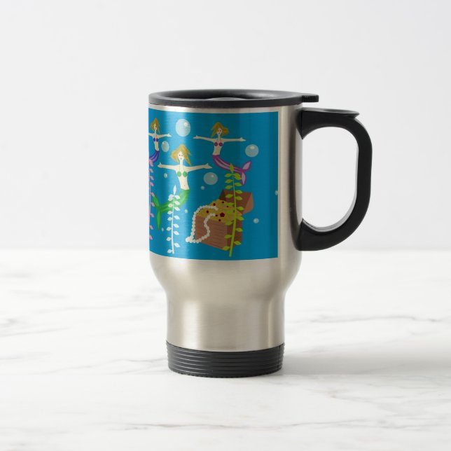 Mermaids' Treasure Travel Mug (Right)