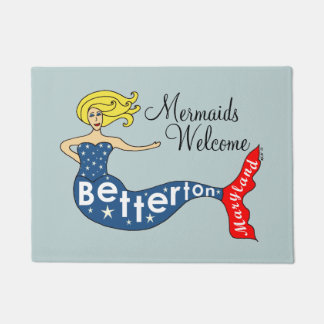 Mermaids Welcome Betterton, Maryland Doormat