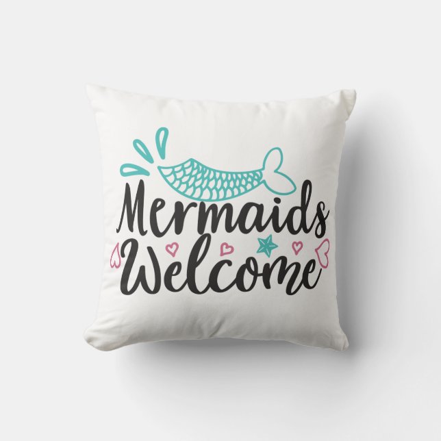 Mermaids Welcome Cushion (Front)