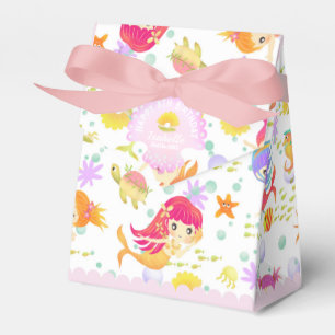 Mermaids White  Favour Box