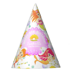 Mermaids White Party Hat