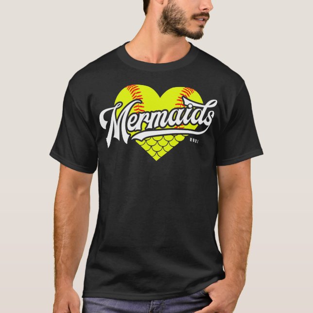 Mermaids Youth Softball BVRC 2021  T-Shirt (Front)
