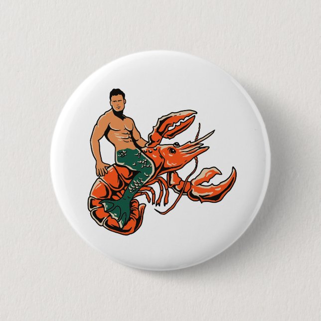 merman.ai 6 cm round badge (Front)