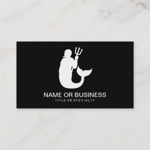 merman icon business card