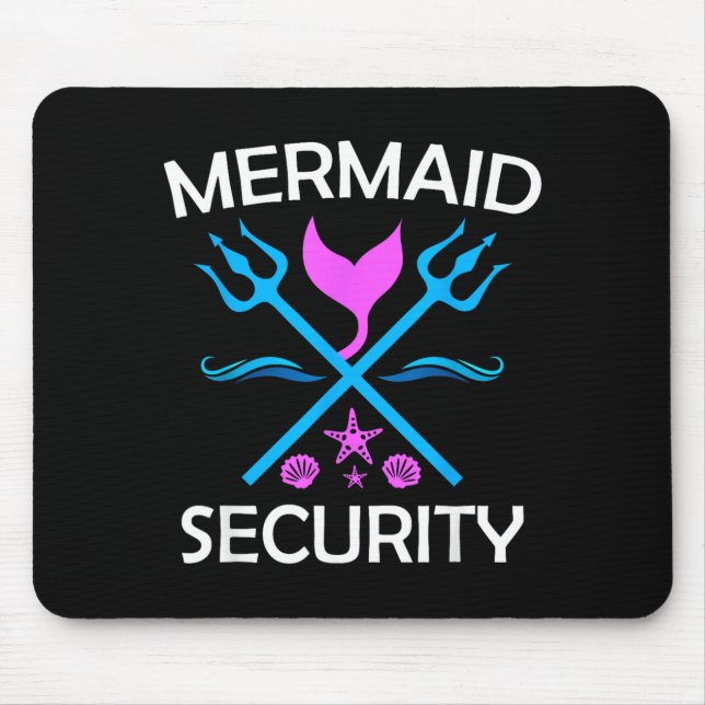 Merman Mermaid Security Mouse Mat (Front)