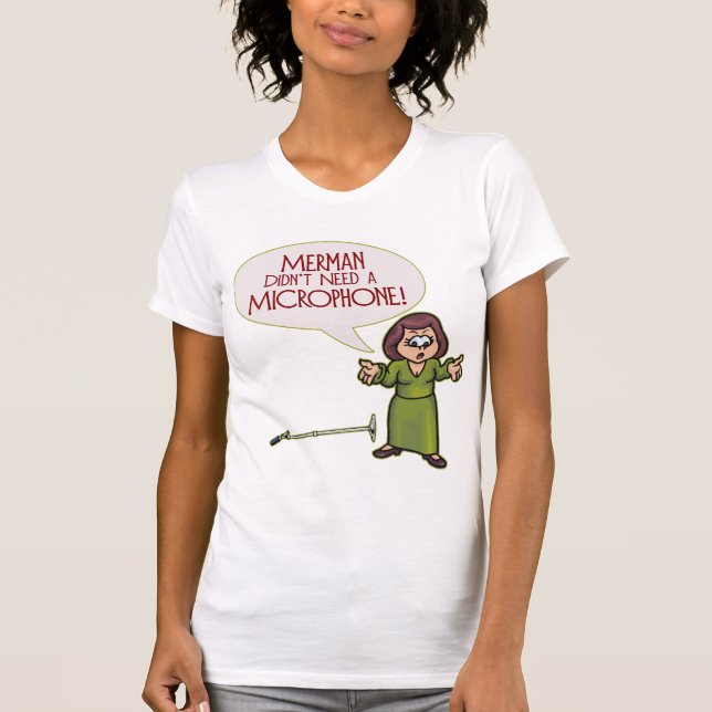Merman/Microphone Womens Lite T-Shirt (Front)