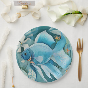 Mermen Paper Plate