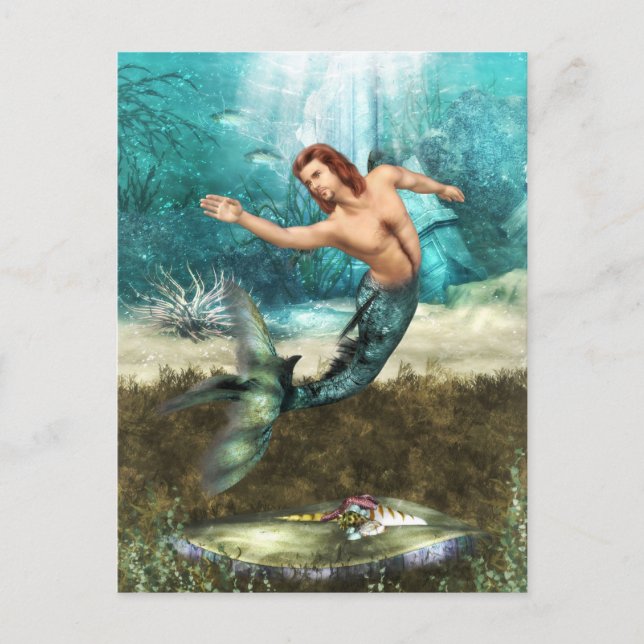 Mermen  Postcard (Front)