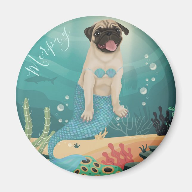 Merpug Magnet (Front)