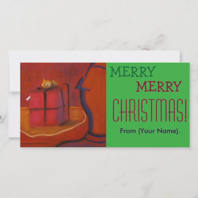 Merr Merry Christmas Customisable Notecard (Front)