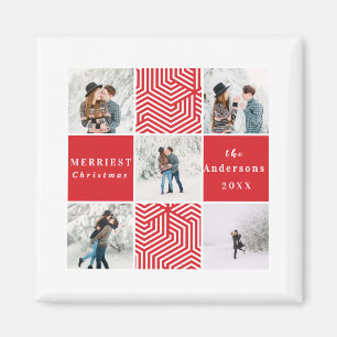 merriest christmas elegant minimal magnet