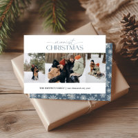 Merriest Christmas Elegant Strip 3 Photos Bluette