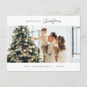 Merriest Christmas Family Photo, Cosy Happiness Postcard