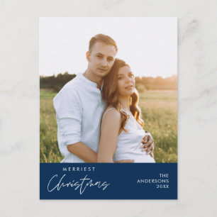 Merriest Christmas Family Photo, Cosy Happiness Postcard