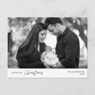 Merriest Christmas Family Photo, Cosy Happiness Postcard