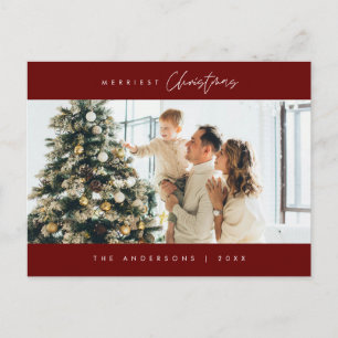 Merriest Christmas Family Photo, Cosy Happiness Postcard