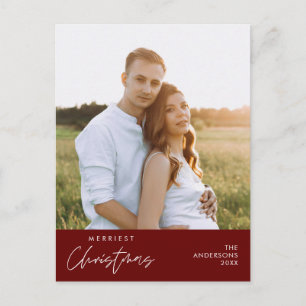 Merriest Christmas Family Photo, Cosy Happiness Postcard