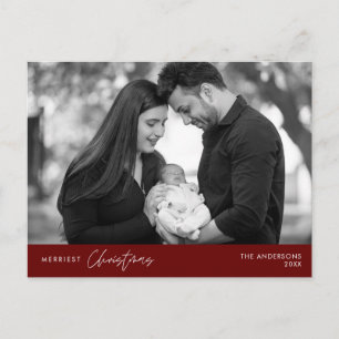 Merriest Christmas Family Photo, Cosy Happiness Postcard