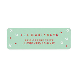 Merriest Christmas Holiday Address Label