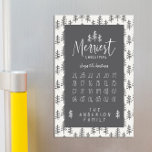 Merriest Christmas modern rustic farmhouse Magnetic Dry Erase Sheet<br><div class="desc">Merriest Christmas modern rustic farmhouse. Christmas count down personalised advent calendar that can be wiped down and reused year after year.</div>