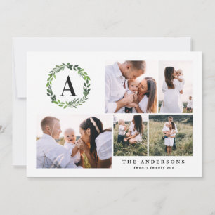 merriest christmas modern script photo holiday card