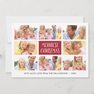 Merriest Christmas   Multi-Photo Holiday Card