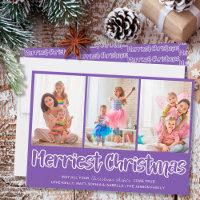 Merriest Christmas Open Lettering 3 Vertical Photo