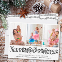 Merriest Christmas Open Lettering 3 Vertical Photo