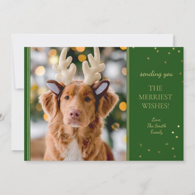 Merriest Christmas Photo Card (Front)